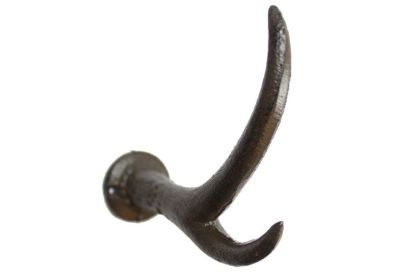 Cast Iron Antler Hook 5""