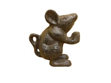 Cast Iron Mouse Door Stopper 5""