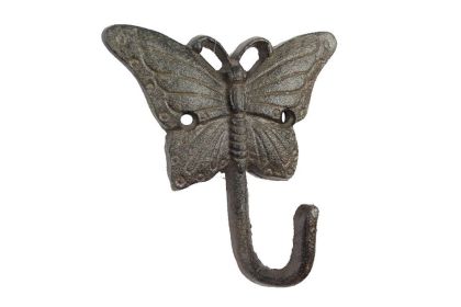 Cast Iron Butterfly Hook 6""