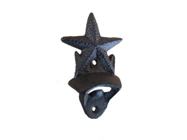Cast Iron Wall Mounted Starfish Bottle Opener 6""