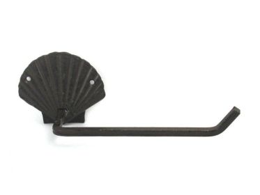 Cast Iron Shell Toilet Paper Holder 10""