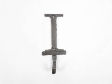 Cast Iron Letter I Alphabet Wall Hook 6""
