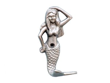 Silver Finish Mermaid Hook 6""