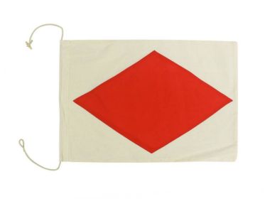 Letter F Cloth Nautical Alphabet Flag Decoration 20""