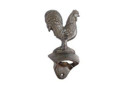 Cast Iron Rooster Bottle Opener 6""