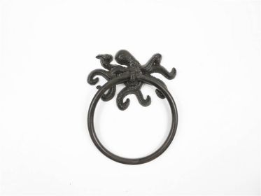 Cast Iron Octopus Towel Holder 6""