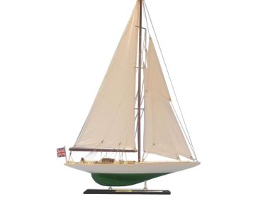 Wooden Shamrock Limited Model Sailboat 27""