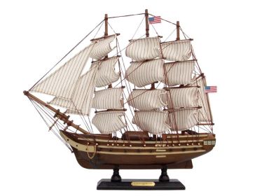 Wooden USS Constitution Tall Model Ship (size: 15'''')
