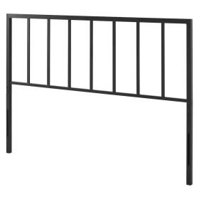 Full size Modern Classic Metal Headboard (Color: Black)