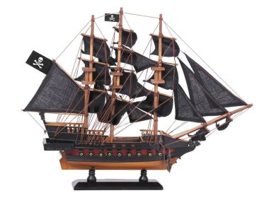 Wooden Captain Kidd's Adventure Galley Black Sails Limited Model Pirate Ship (size: 15'''')