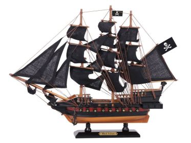 Wooden Captain Kidd's Black Falcon Black Sails Limited Model Pirate Ship (size: 15'''')