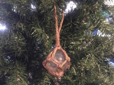 Clear Japanese Glass Ball Fishing Float Decoration Christmas Ornament (size: 2'''')
